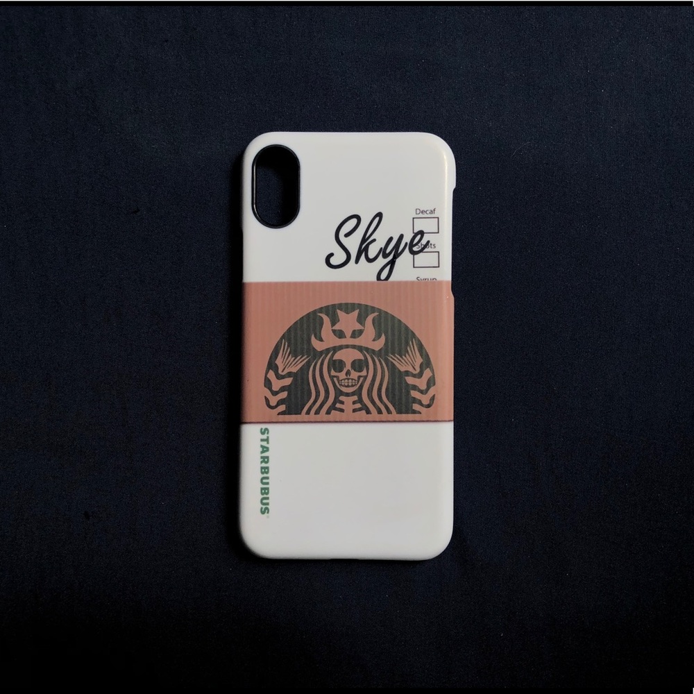 Starbucks skull mermaid iPhone X case